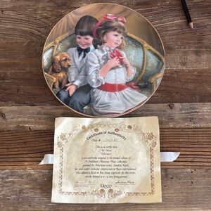 A Childhood Almanac Plate Collection “Be Mine” February by Sandra Kuck